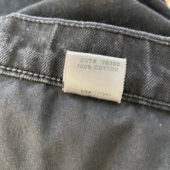 J Brand Jake Slim Boyfriend Jean Gothic Black Distressed 100% Cotton Size 30 - Picture 10 of 11